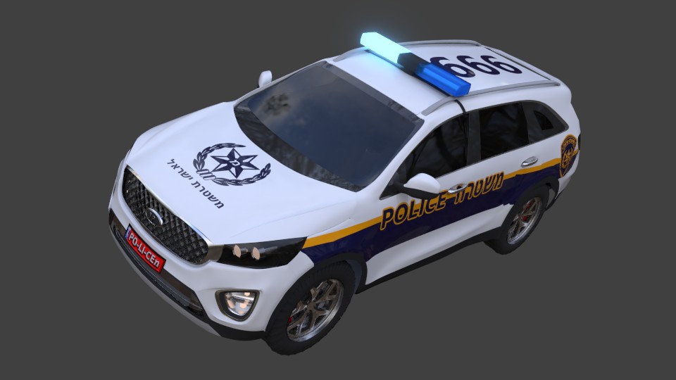 Israelian Police Car preview image 1